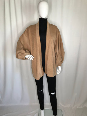 Camel Corduroy Cardigan