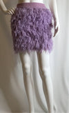 Sweater Skirt with Feathers - Lavender